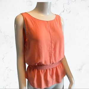 Aritzia tank Coral peplum